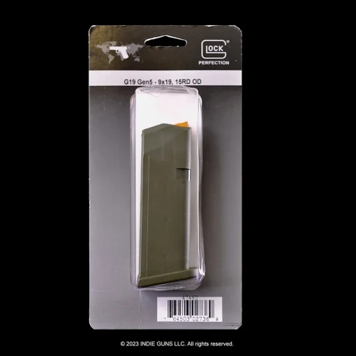 G19 15rd 9mm OEM Glock Mag Gen5 – ODG