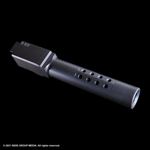 G19 Black Ported Flush Cut Barrel 9mm Gen 1–4